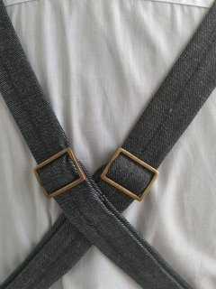 Avental Jeans Black Bolso Triplo na internet