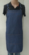 AVENTAL JEANS AZUL TOPAZIO - SOB ENCOMENDA