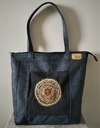 Bolsa Sacola Jeans Black Mandala