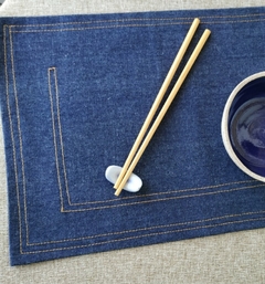 Jogo Americano Jeans Pesponto - 2 peças - Made of Jeans