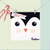 Pañito cara de pingüino