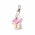 Llavero tela flamingo