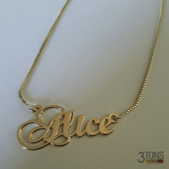 Corrente com Nome Personalizado - Alice - loja online