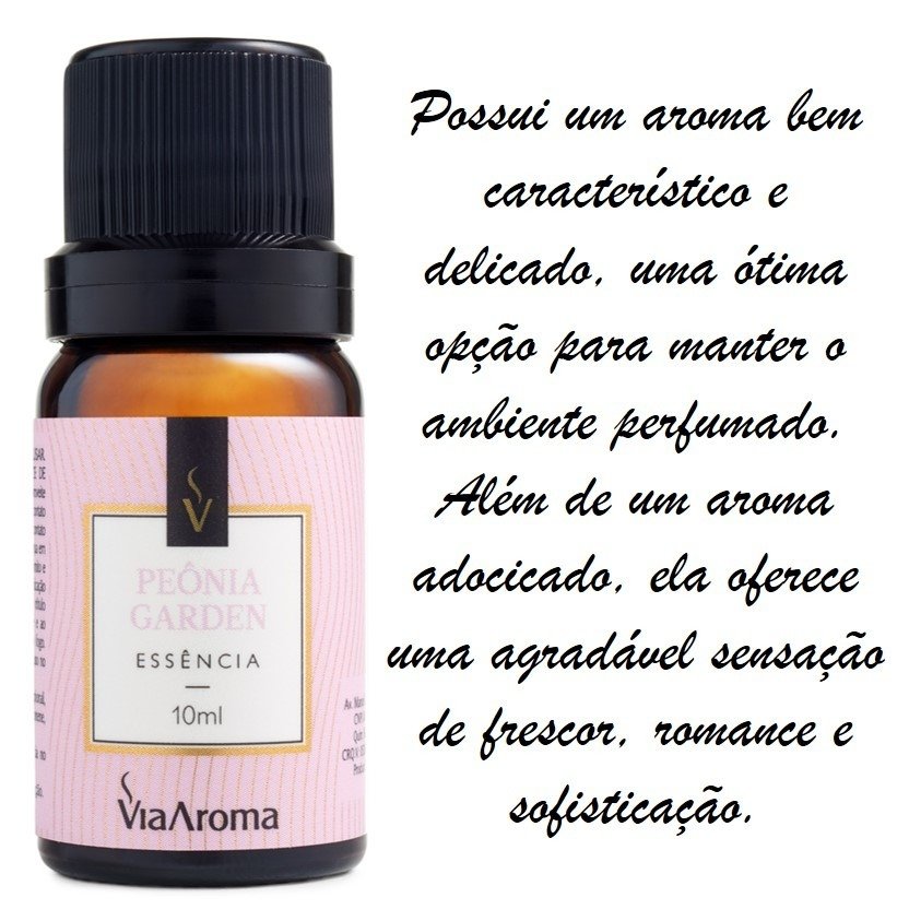 Essência Via Aroma PEÔNIA GARDEN 10ml para aromatizador elétrico