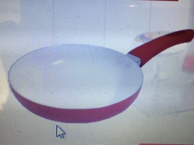 Sartén de 24cm recubierta con porcelana blanca