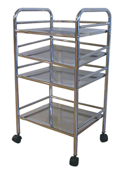 CARRO CROMADO 5 ESTANTARIAS 40X32X125 CM
