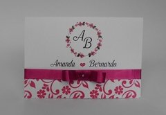 Convite Casamento com laço modelo 8 - comprar online