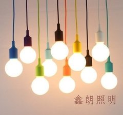 Portalámparas Silicona E27 Colores + Lampara LED - Todas las luces