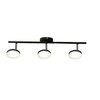 Aplique pastilla 3 luces LED INTEGRADO 18w Negro| Blanco