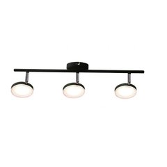 Aplique pastilla 3 luces LED INTEGRADO 18w Negro| Blanco