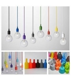 Portalámparas Silicona E27 Colores en internet