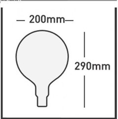 Lampara GLOBO G200 vintage 8 w - comprar online