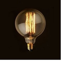Pack por 5 Lámpara globo GRANDE g125 vintage LED 8 w