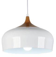 Colgante GOURMET madera y aluminio 1 luz E27 - tienda online