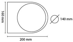 Aplique bidireccional circular e27 - tienda online