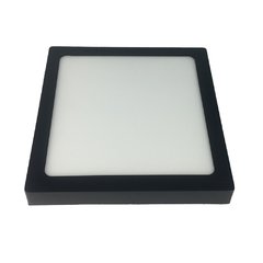 Panel LED aplicar 18 w marco negro