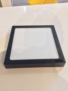 Panel LED aplicar 24 w marco negro - comprar online