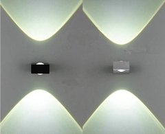 Aplique bidireccional aluminio LED INTEGRADO 7w con lente