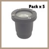Pack x 5 Artefacto empotrar o aplicar gu10