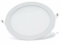 Panel LED embutir 6 w marco blanco Redondo