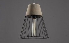 Colgante Hormigon conico e27