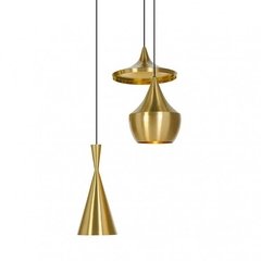 Lámparas Colgantes Moderno Beat Trio Oro Dorado Tom Dixon - tienda online