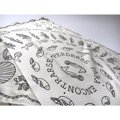 Pañuelo Perderse. Blanco y negro - tienda online