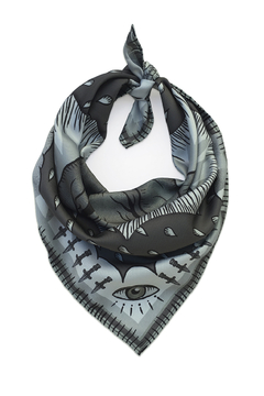 Pañuelo Pasión. Escala grises - comprar online