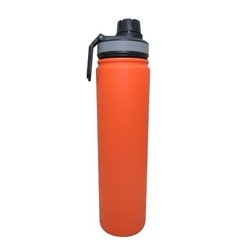 Botella metalica con agarradera