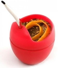 Mate silicona mini con bombilla