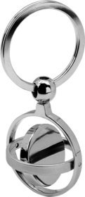 Llavero metal y cuero 819