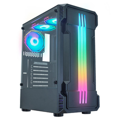GABINETE GAMING BIFROST II PRETO LED RGB CG-01KB K-MEX