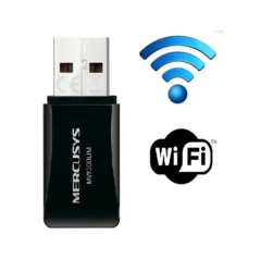 Mini Adaptador Wifi Usb Pc Wireless 300mbps Mercusys N300 - comprar online