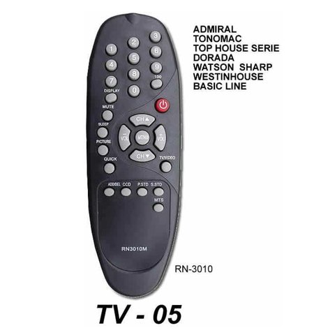 TV 05 - Control Remoto TV RD3400 AUDINAC ADMIRAL TELEFUNKEN