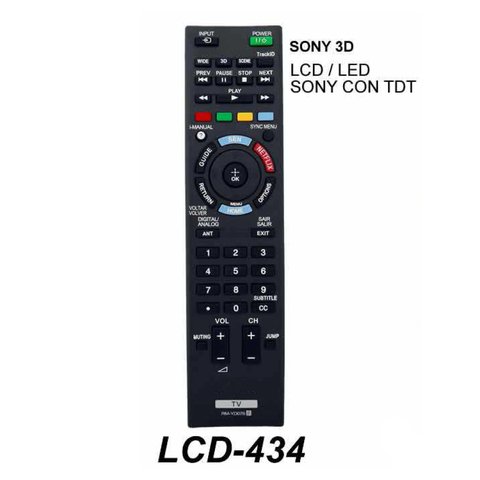 LCD 434 - Control Remoto TV LCD SONY