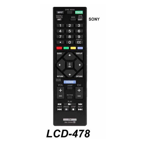 LCD 478 (RM-YD093) - Control Remoto para Sony Bravia Led