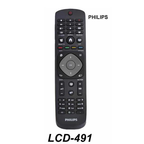 Control Remoto para Philips Smart Tv 3d Led Nuevo Modelo (NEGRO) LCD 491