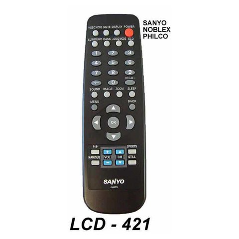 Control Remoto LCD JXMTS Sanyo Philco Nobles PIP