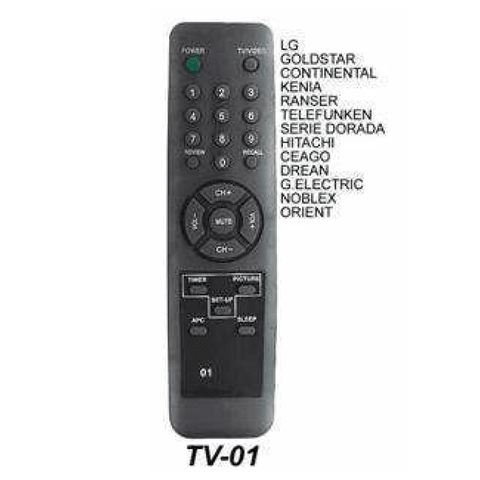 TV 01 - Control Remoto TV FS222 CONTINENTAL GOLDSTAR HITACHI KENIA