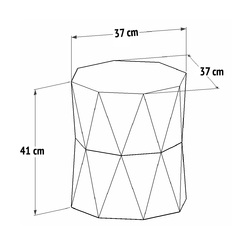 X-PRESS Puff origami cromo en internet