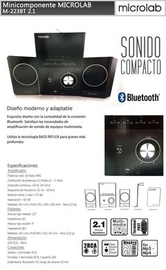 MICROLAB HOME M-223BT - comprar online