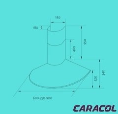TST CAMPANAS CIRCULAR ACERO 60CM - TST11060 - comprar online