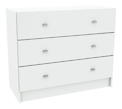 COMODA CAJONERA 3 CAJONES - COLOR BLANCO