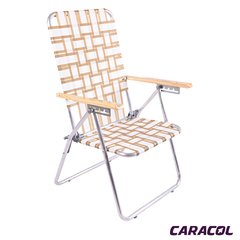 REPOSERA PLEGABLE DESCANSAR 5 POSICIONES P/MADERA ALUMINIO - DES80001
