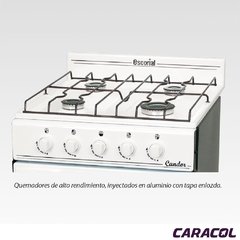COCINAS ESCORIAL CANDOR BLANCA GE/GN 52CM - tienda online