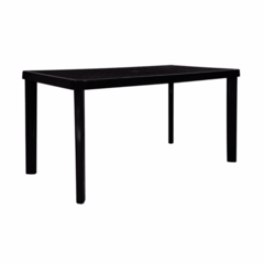 MESA PLÁSTICA RECTANGULAR NEGRA