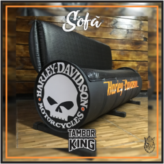 King - Sofá de 03 Lugares - Modelo: Harley Davidson Willie G. na internet