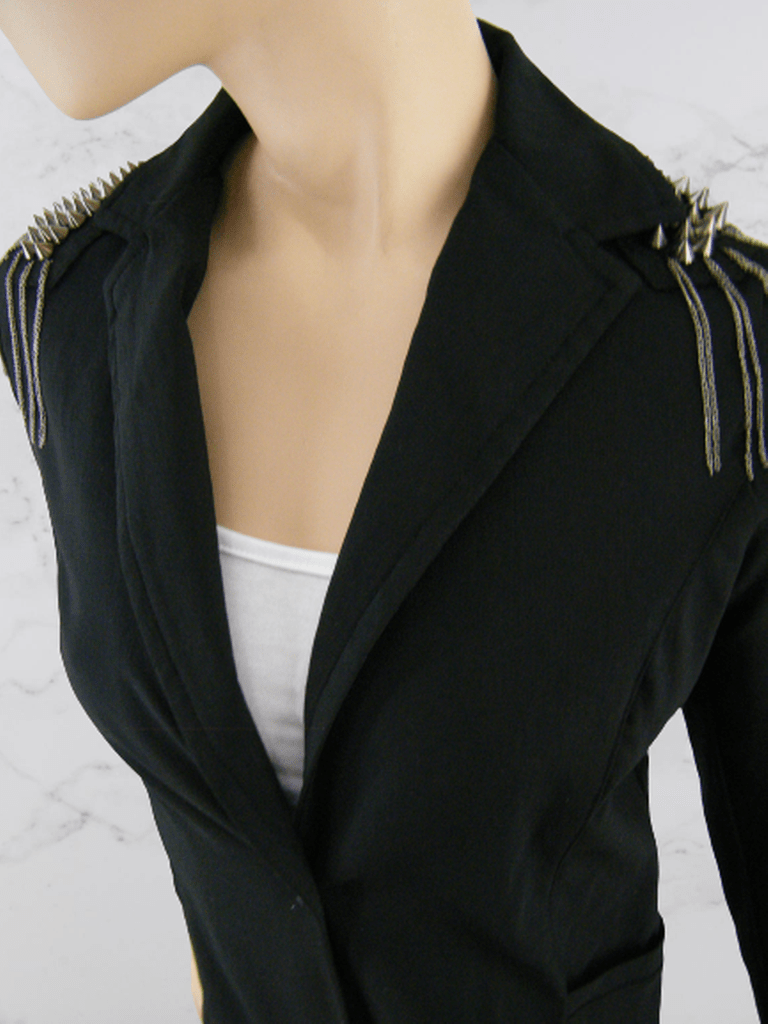 Blazer manga larga con charretera con botón en puño mujer | Leonisa Costa  Rica