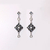 ARO LARGO CON ROMBO Y STRASS - A2567