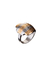 ANILLO DE ACERO ACANALADO 3 TONOS - NSR464